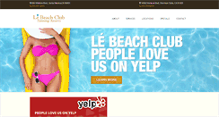 Desktop Screenshot of lebeachclubtanning.com